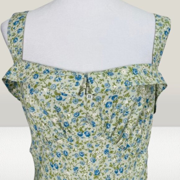 Reformation Cottagecore Tancy Midi Dress Size 12 - Picture 3 of 8